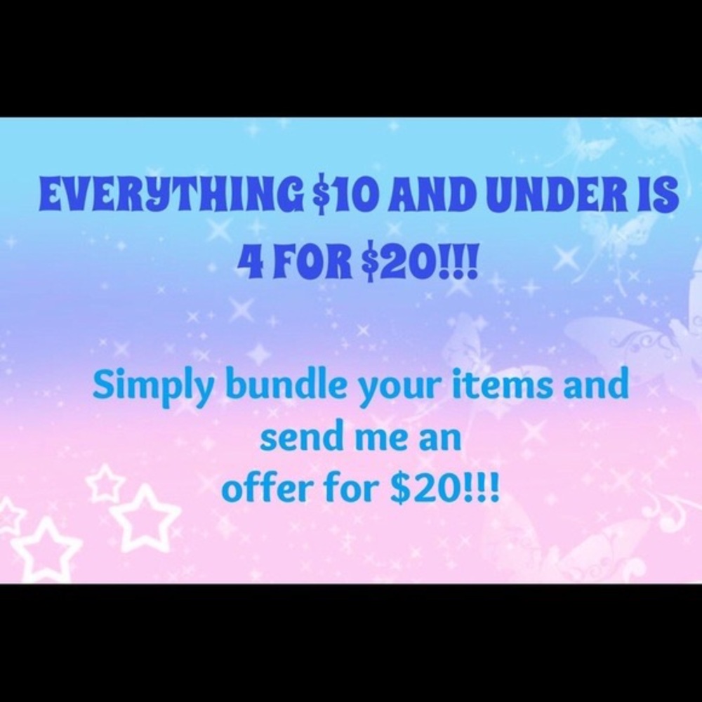 4 for $20 sale